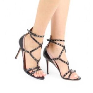 Valentino Garavani Black Strappy Heels
